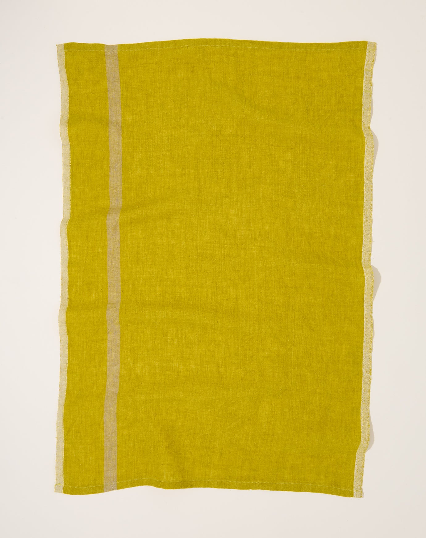 Caravan Laundered Linen Towels in Lime, Set of 2