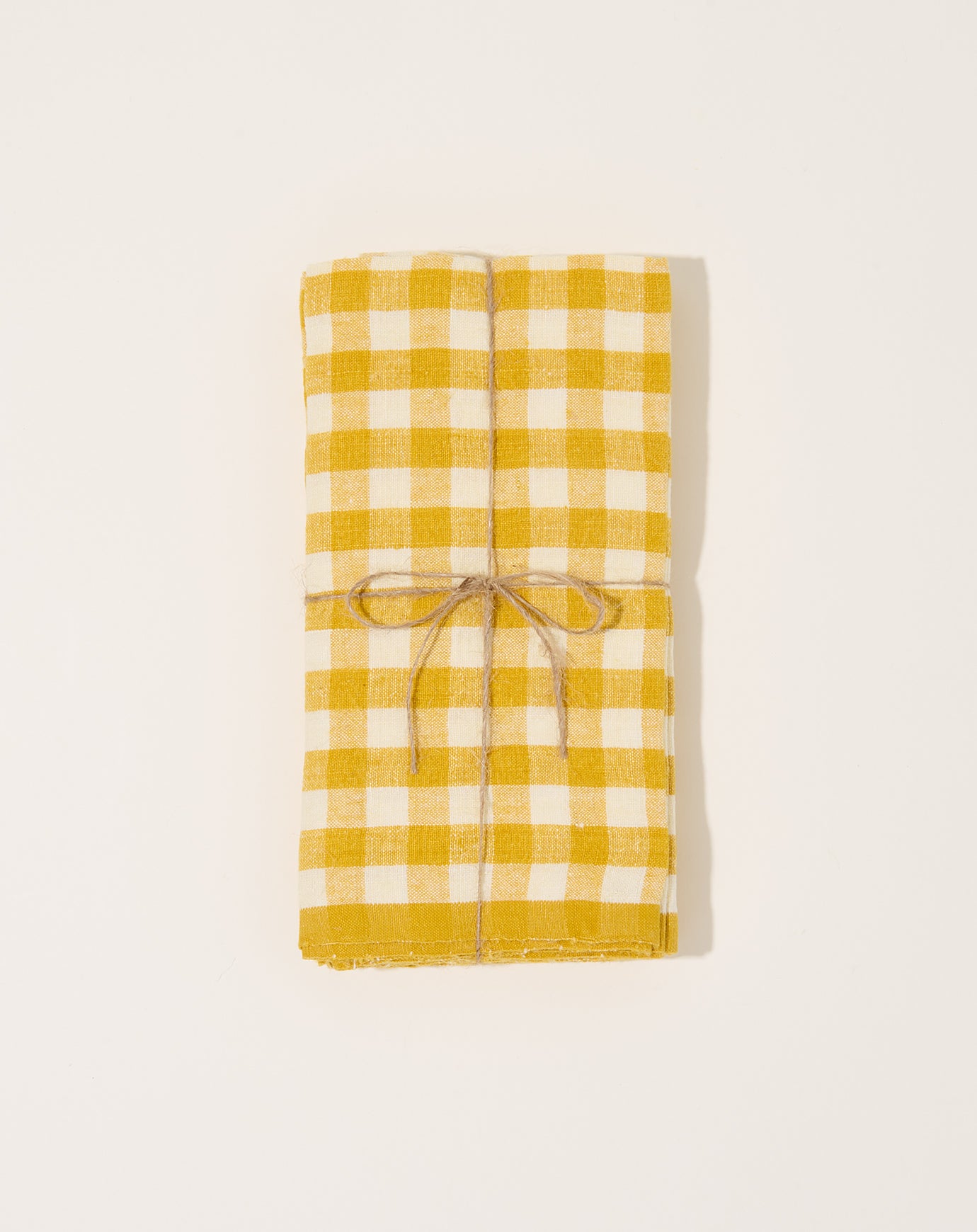 Caravan Picnic Napkins in Mustard, Set of Four