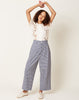 Caron Callahan Adler Pant in Navy Mini Plaid