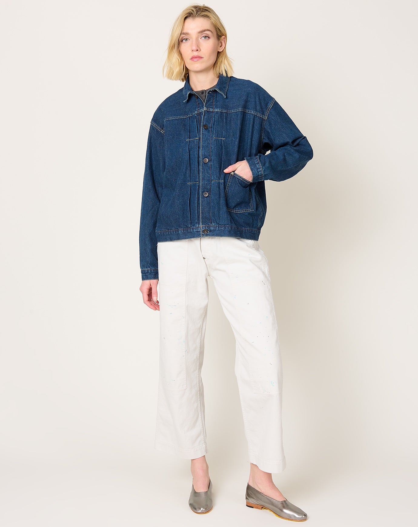 Chimala Denim Truck Jacket in Dark Wash