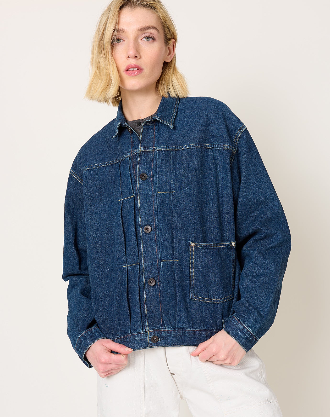 Chimala Denim Truck Jacket in Dark Wash