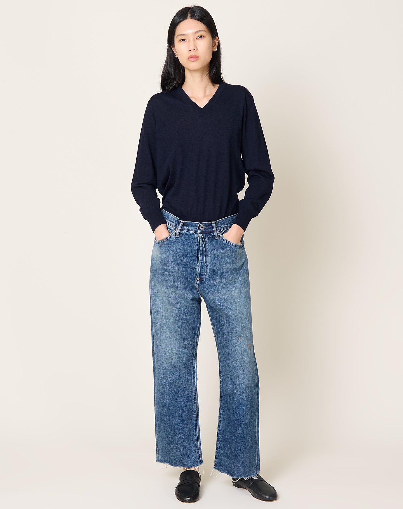 Chimala Selvedge Denim Baggy Cut in Vintage Light