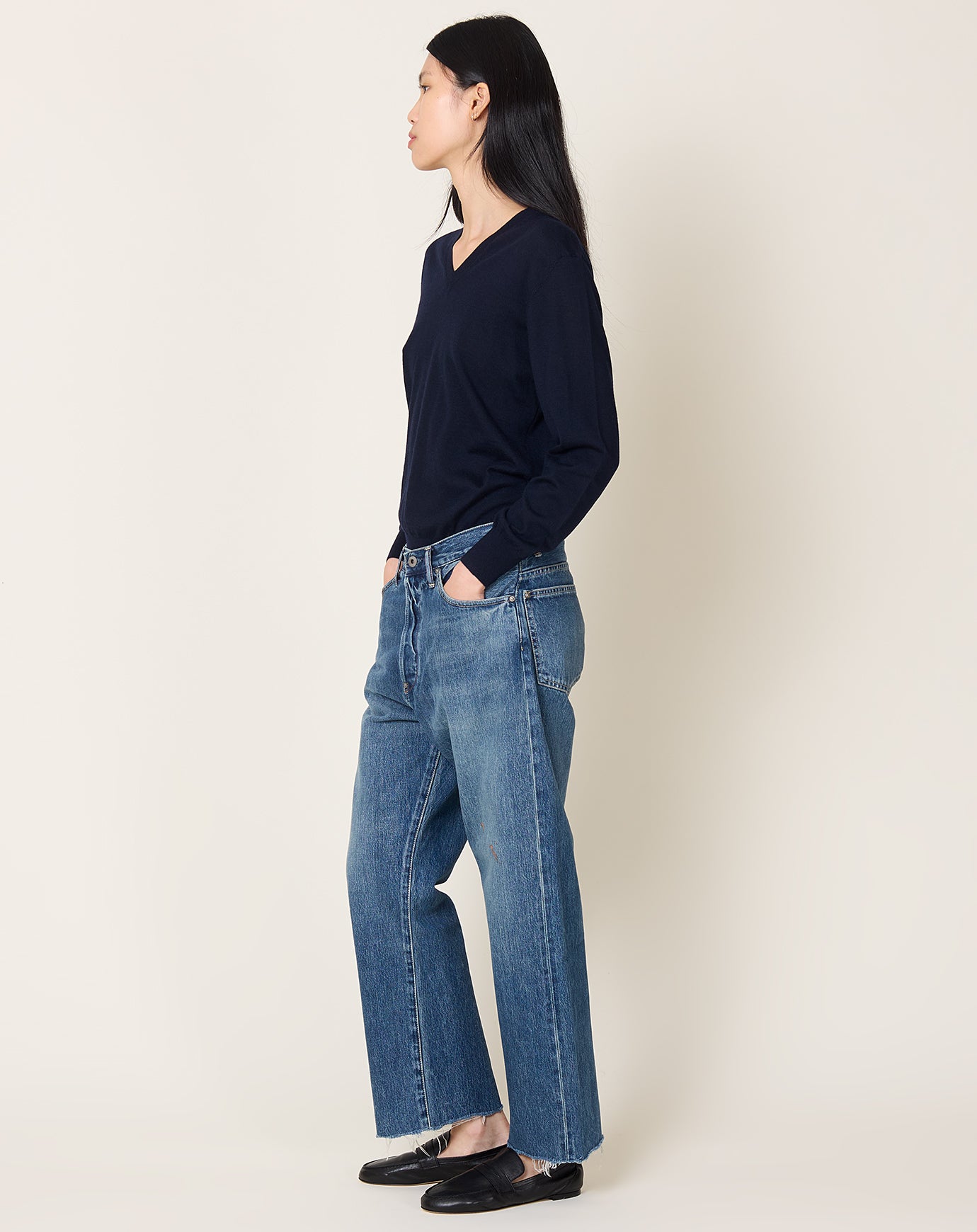 Chimala Selvedge Denim Baggy Cut in Vintage Light