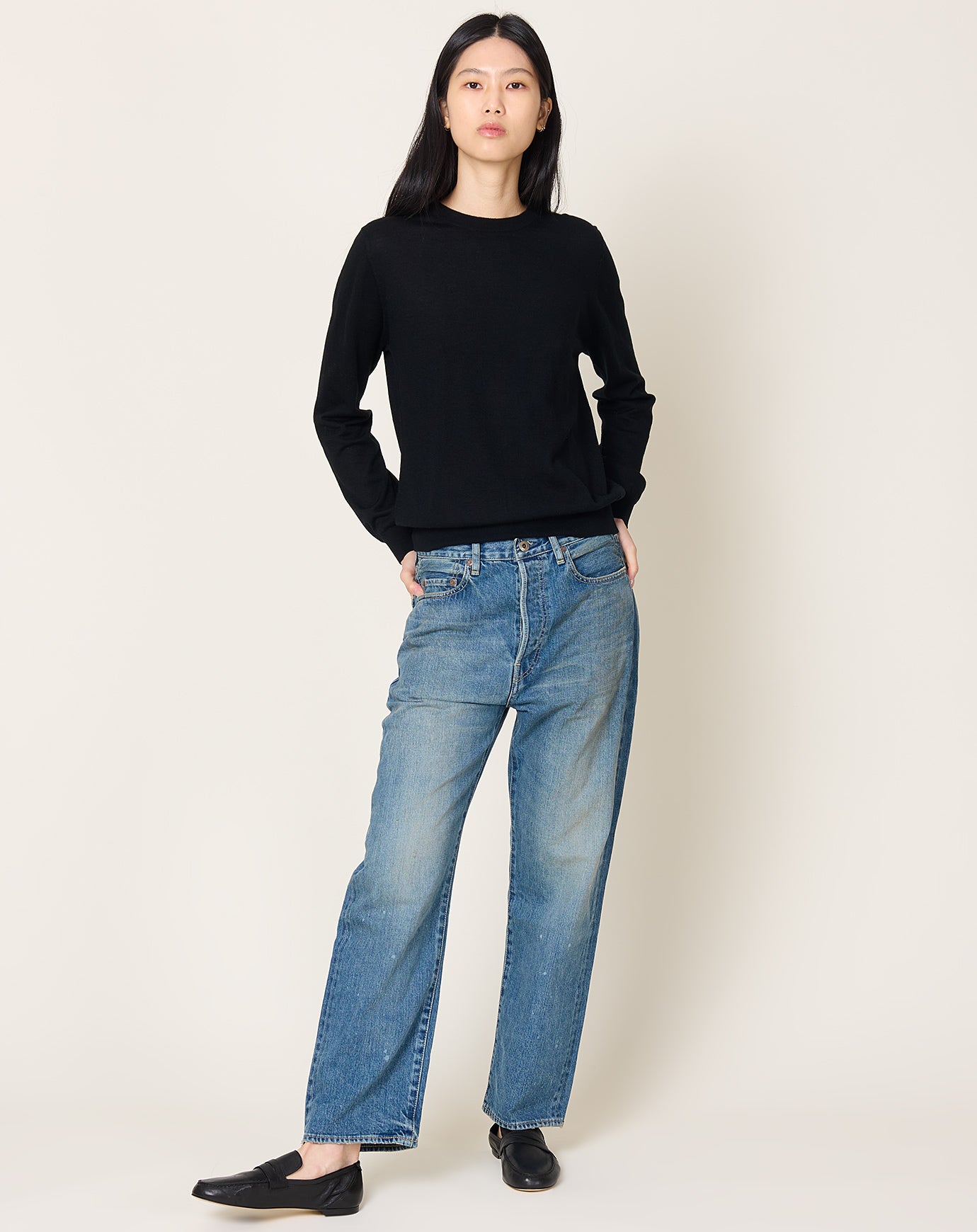 Chimala Selvedge Denim Narrow Straight Cut in Medium Wash