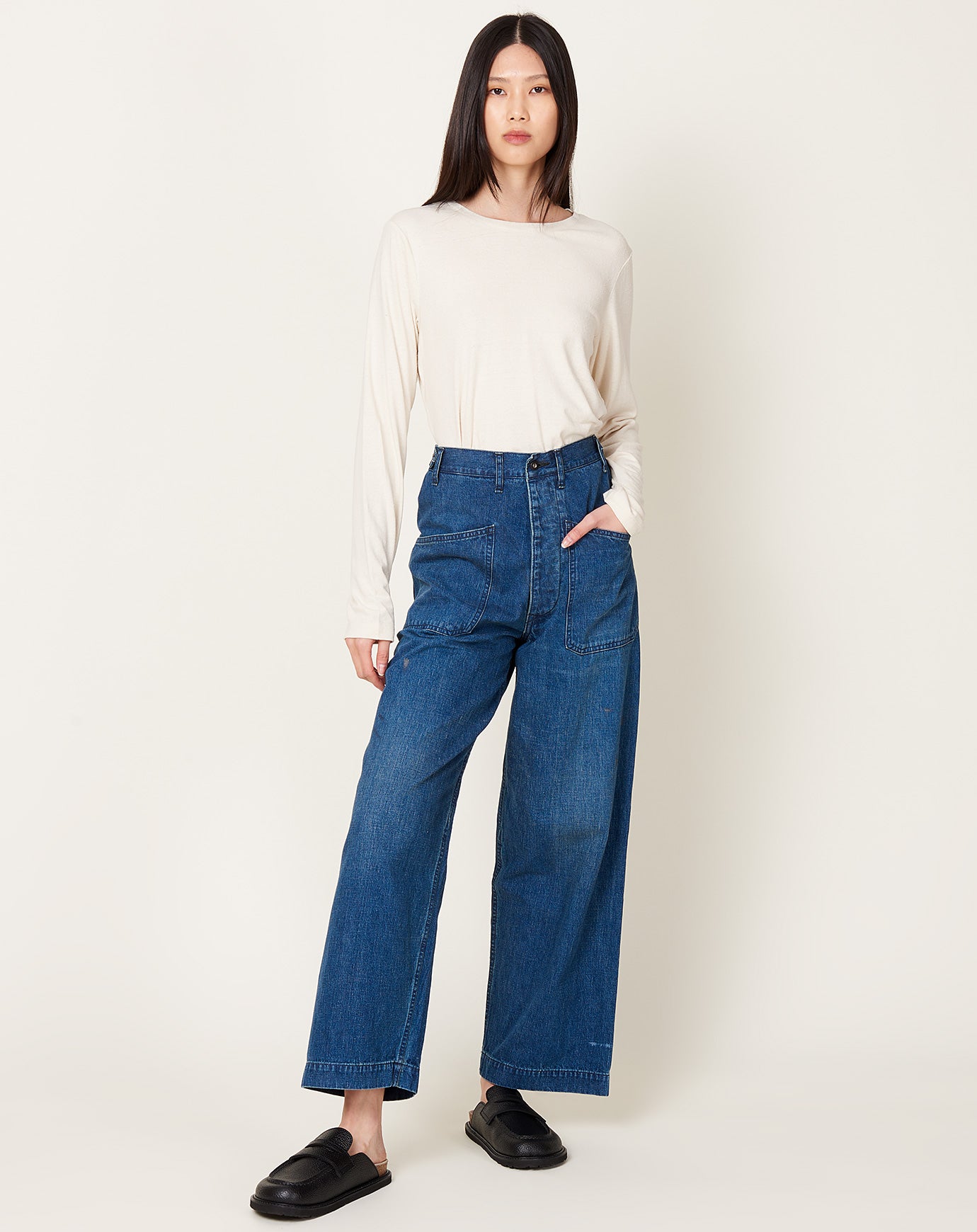 Chimala Denim Deck Trouser in Indigo