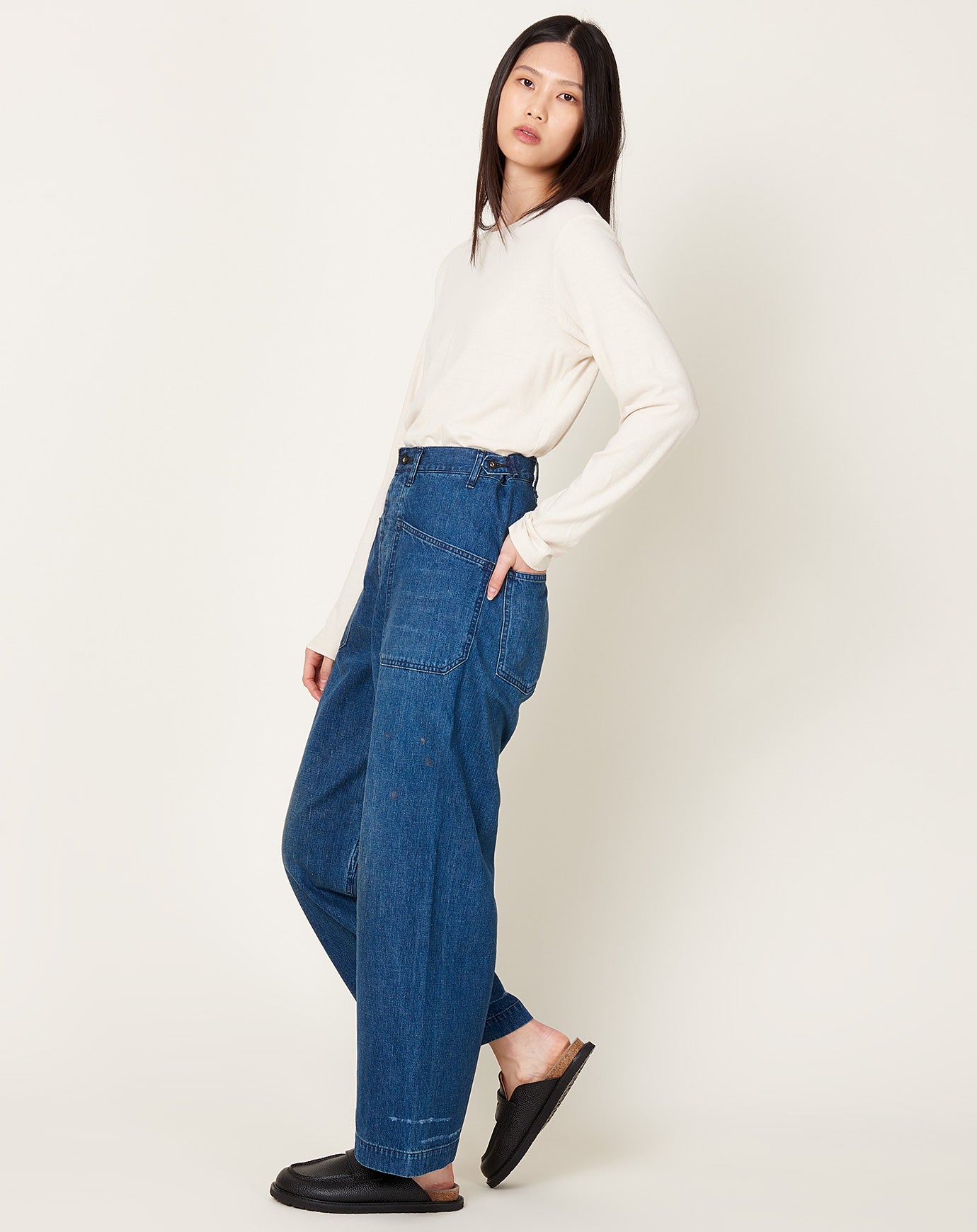 Chimala Denim Deck Trouser in Indigo