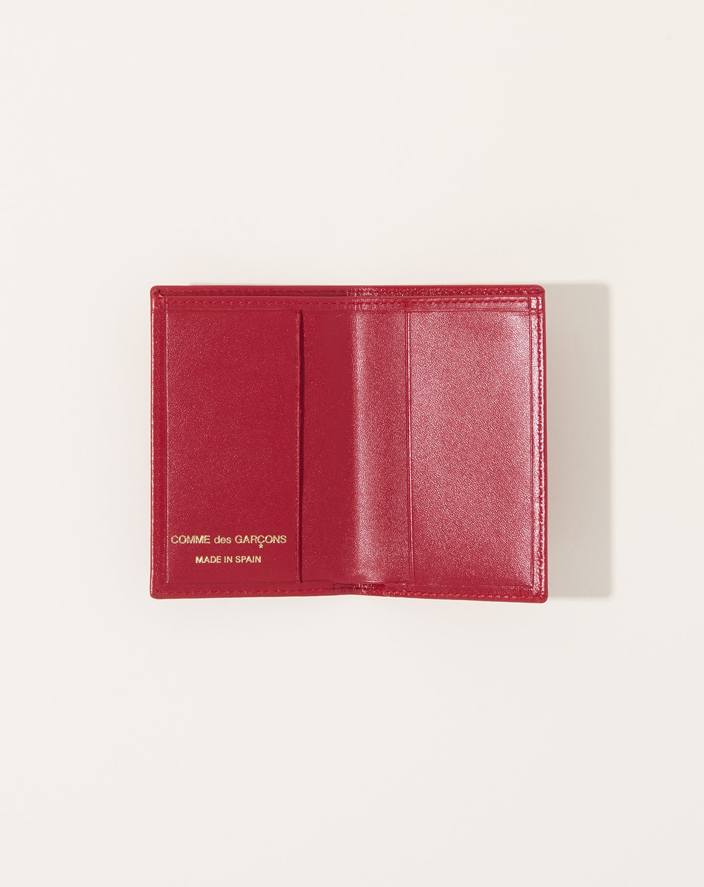 Comme des Garçons  Red Bifold Wallet
