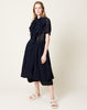 Comme des Garçons Comme des Garçons Tie Neck Dress in Navy