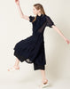 Comme des Garçons Comme des Garçons Tie Neck Dress in Navy