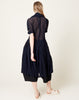 Comme des Garçons Comme des Garçons Tie Neck Dress in Navy