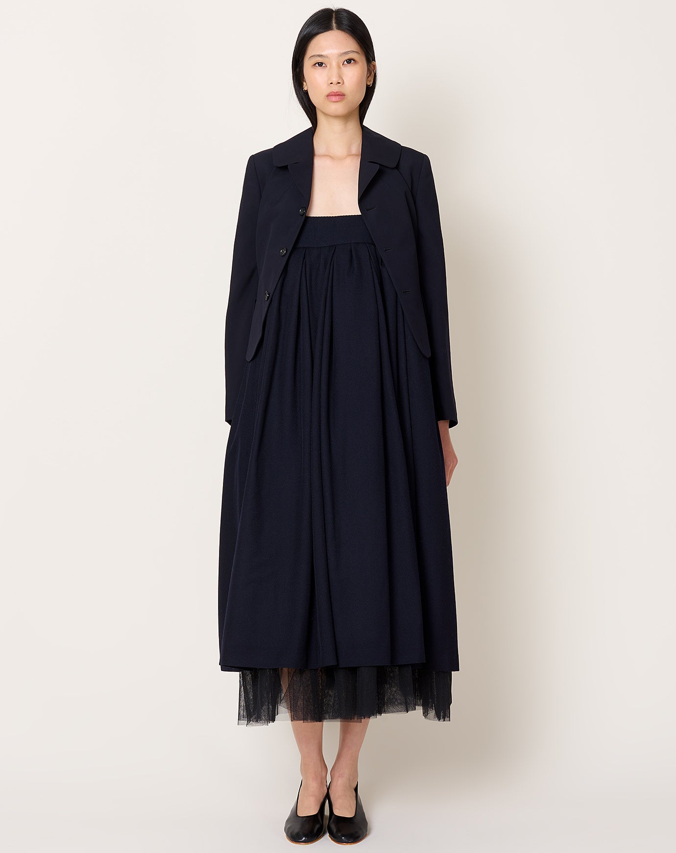 Comme des Garçons Comme des Garçons Shrunken Blazer in Navy