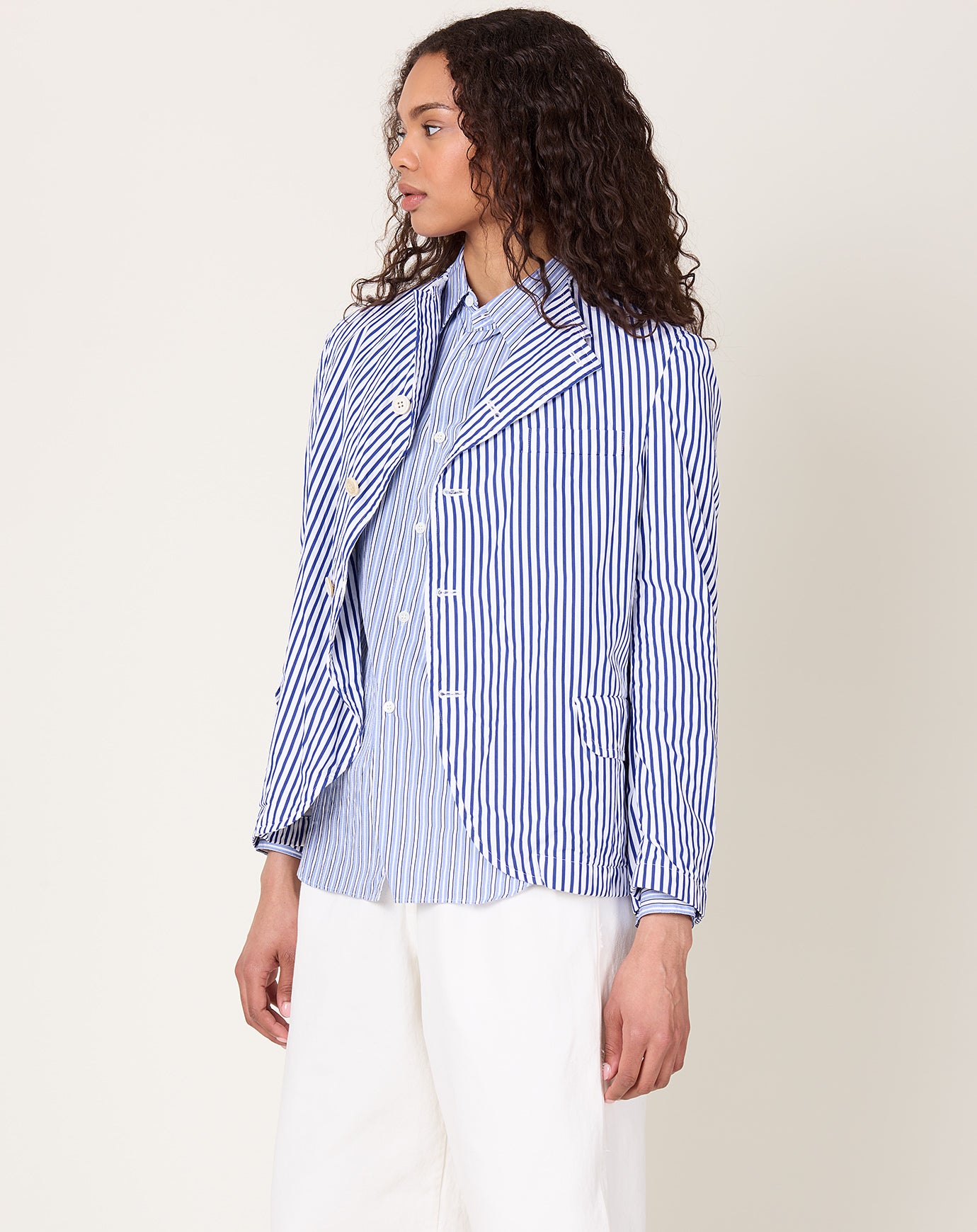 Comme des Garçons Comme des Garçons Striped Cotton Jacket