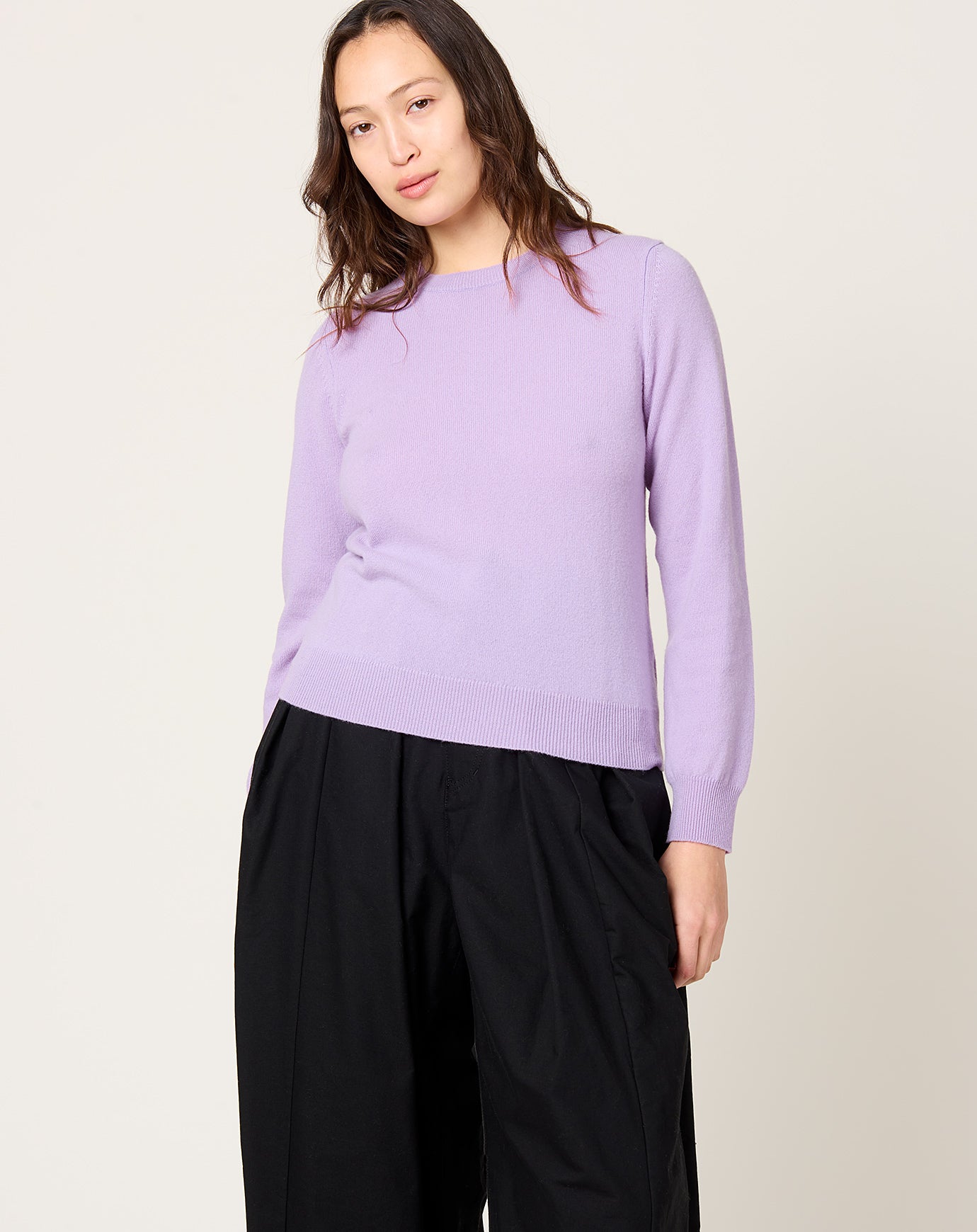 Comme des Garçons Comme des Garçons Cashmere Crewneck in Purple