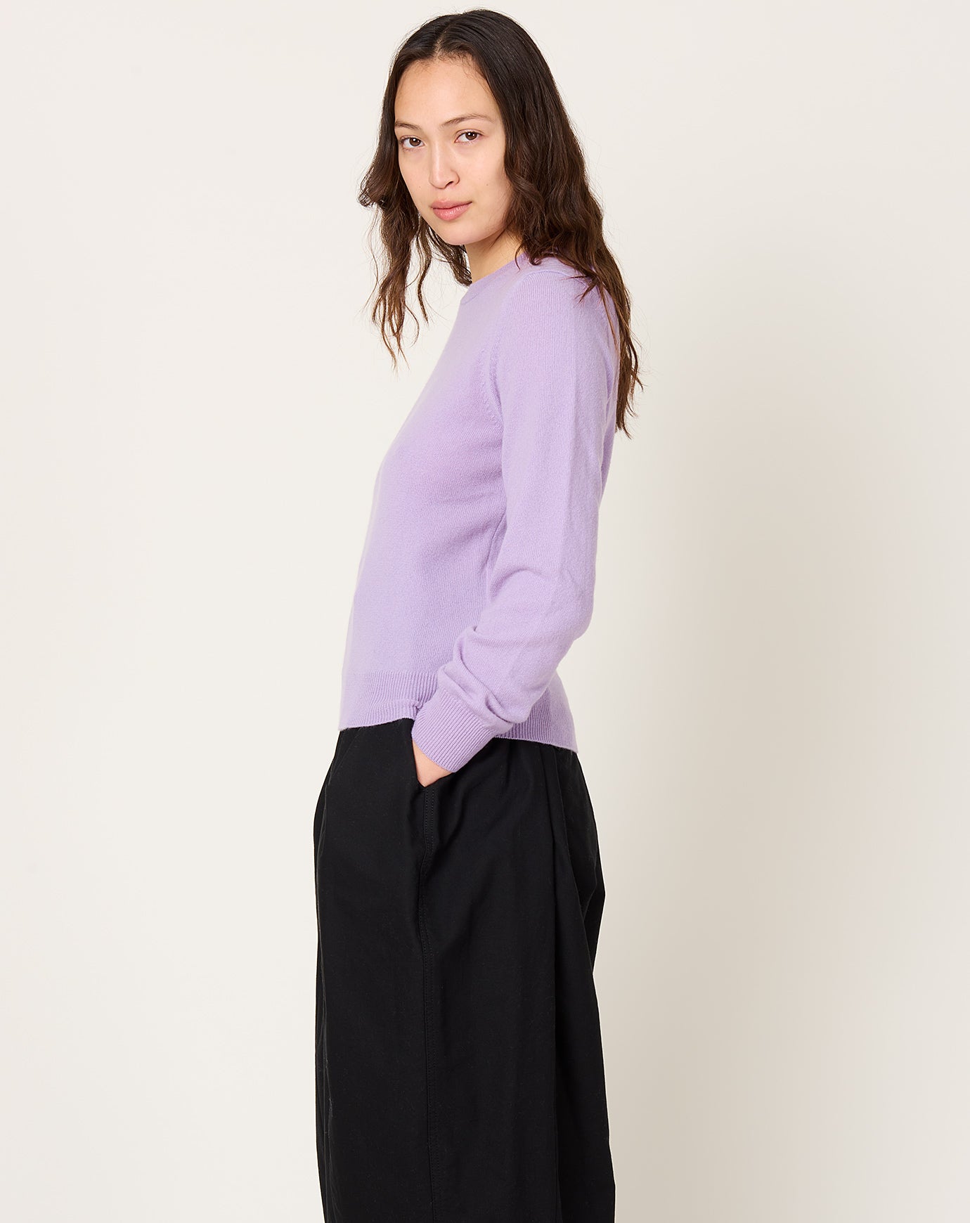 Comme des Garçons Comme des Garçons Cashmere Crewneck in Purple