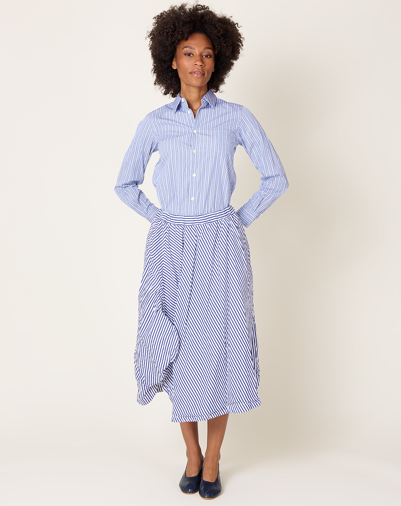 Comme des Garçons Comme des Garçons Striped Cotton Skirt