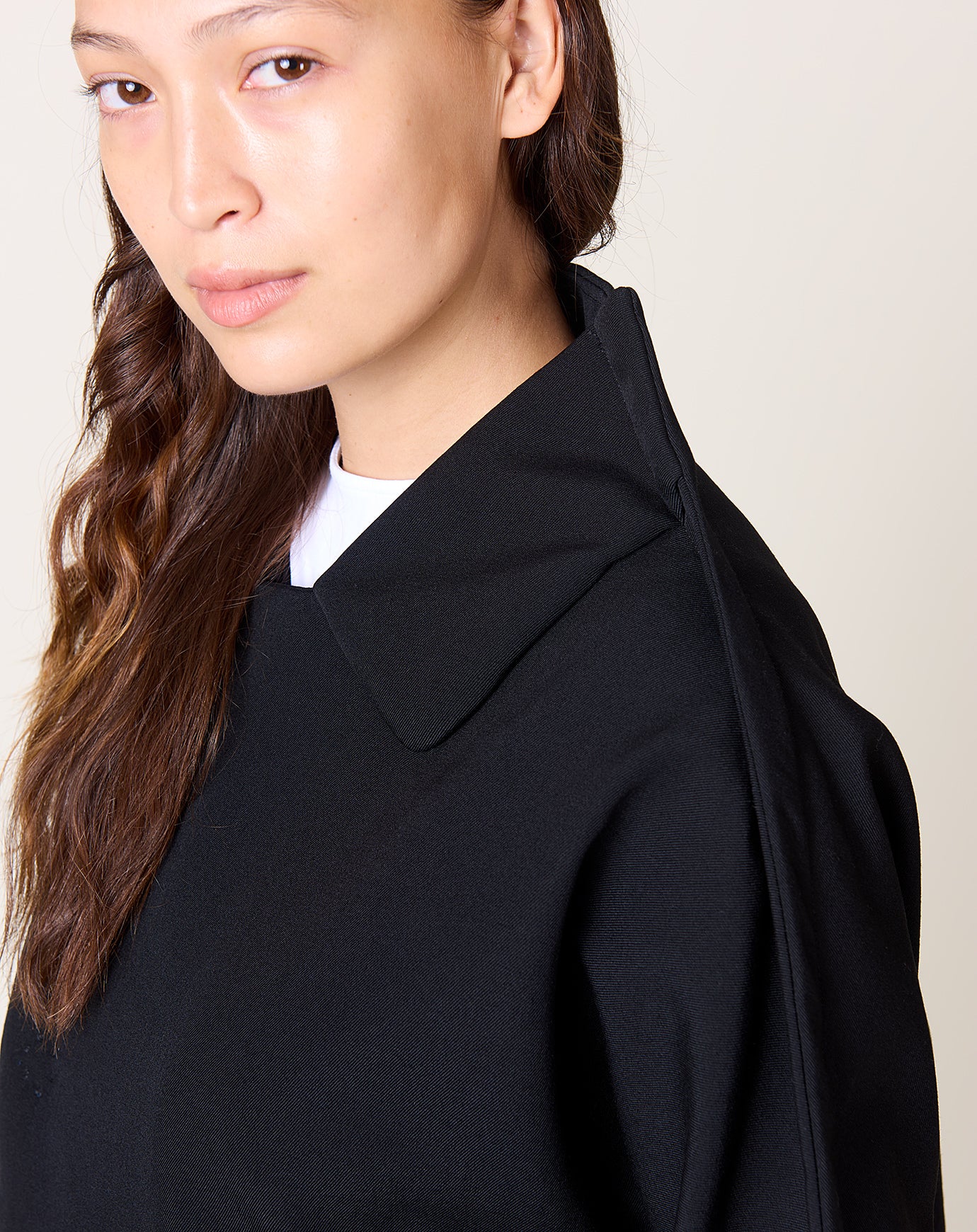 Comme des Garçons Comme des Garçons Wool Gabardine Jacket in Black