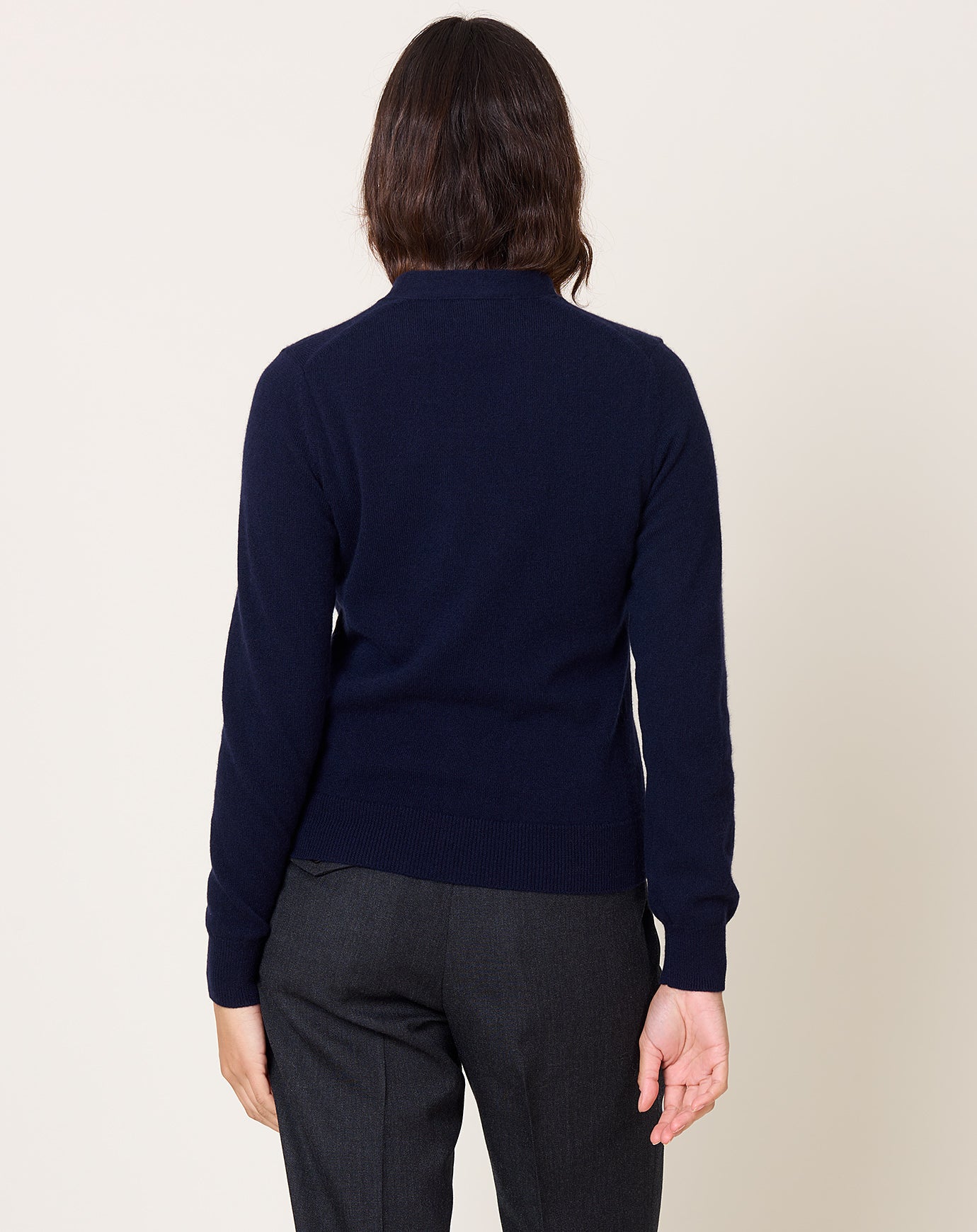 Comme des Garçons Comme des Garçons Cashmere V-neck Cardigan in Navy