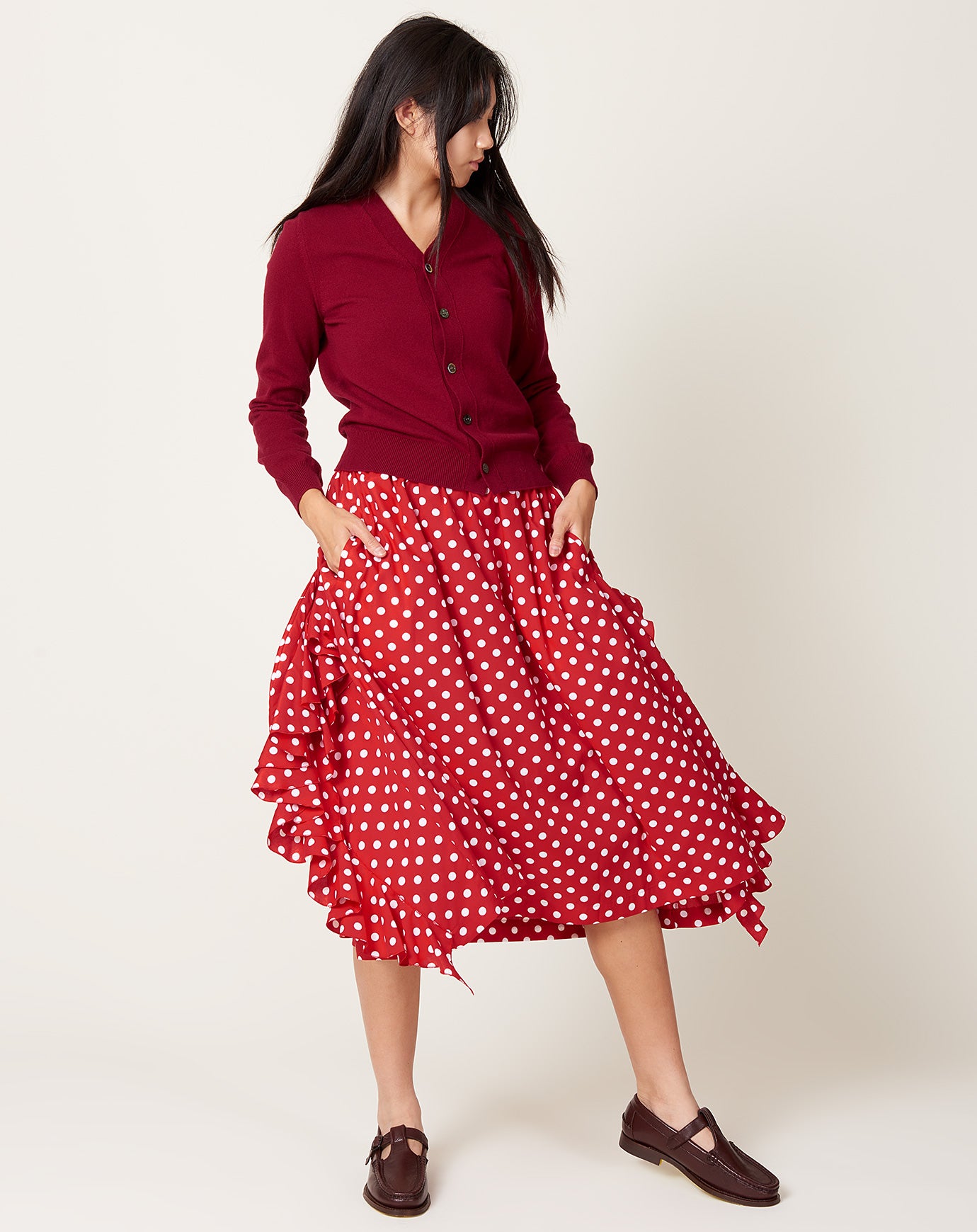 Discover 233+ polka dot skirt outfit