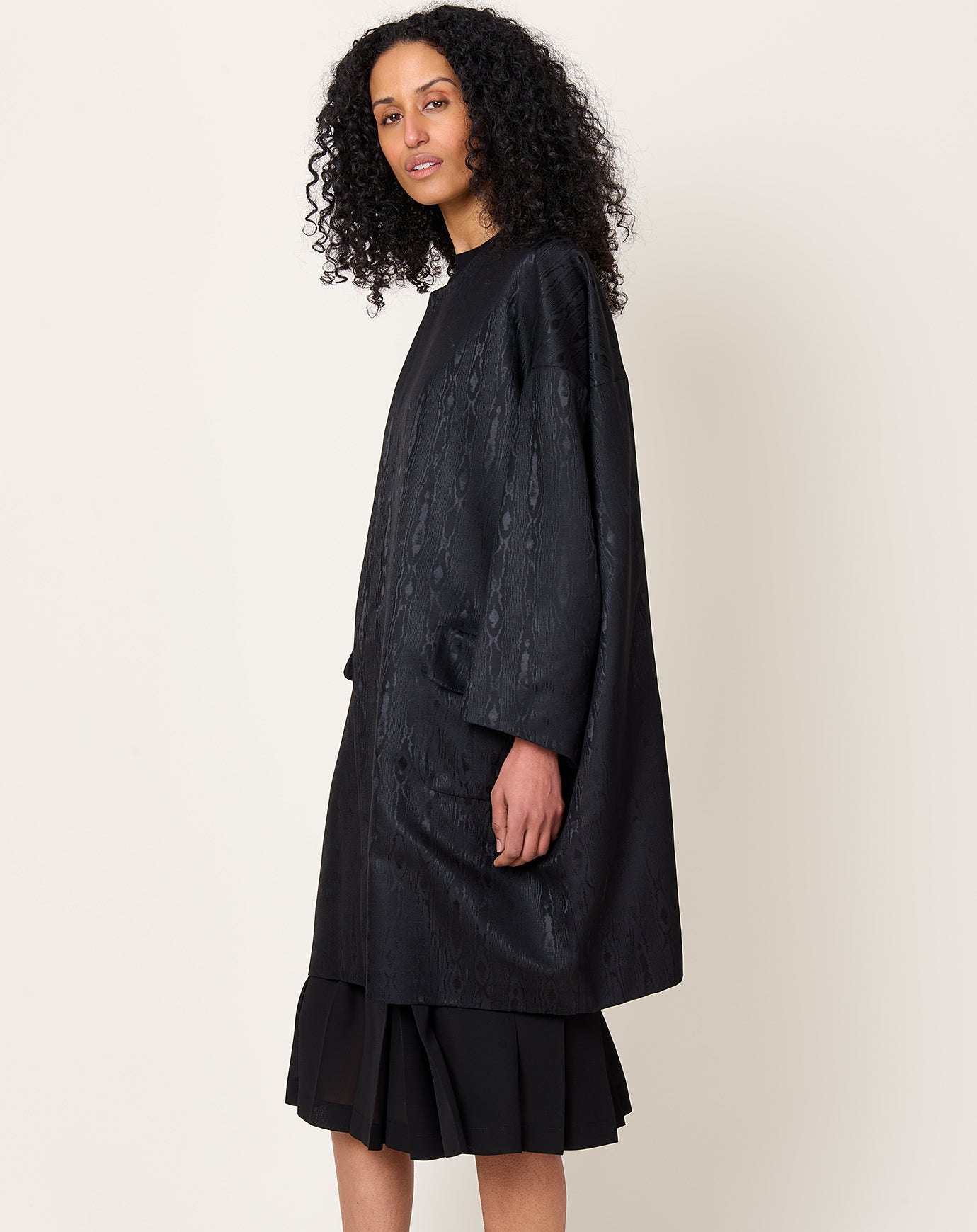 Comme des Garçons Comme des Garçons Jacquard Moire Coat