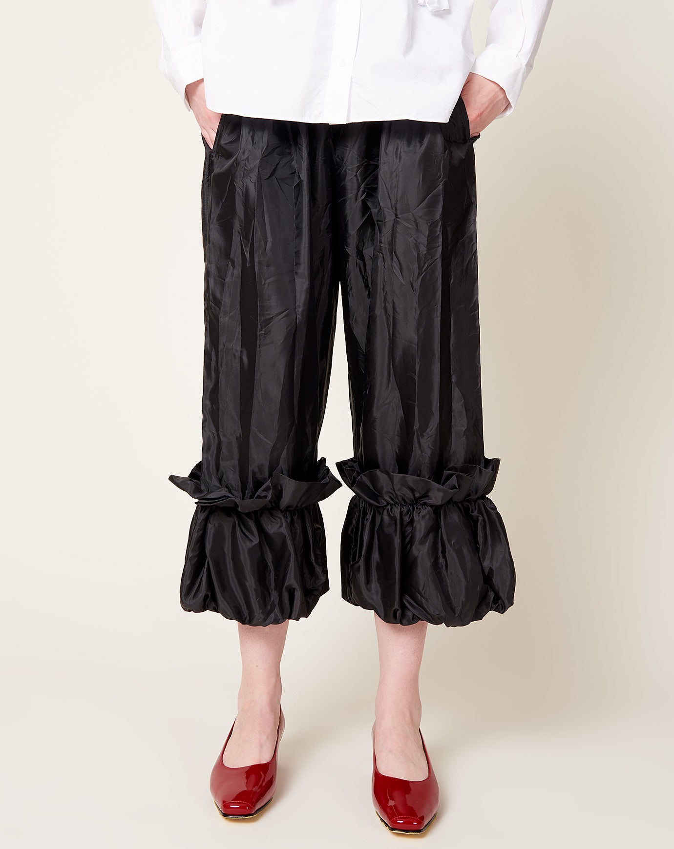 Comme des Garçons Comme des Garçons Frill Pant in Black