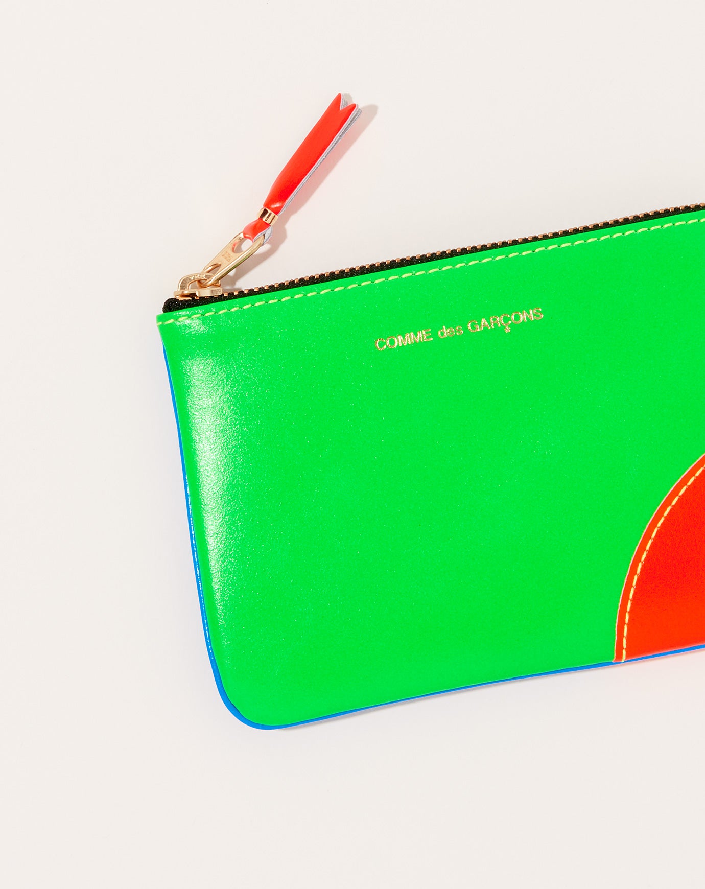 Comme des Garçons  Super Fluo Pouch in Green and Blue