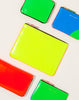 Comme des Garçons  Super Fluo Wallet Zip Pouch in Yellow and Light Orange 