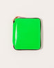 Comme des Garçons  Super Fluo Full Zip Around Wallet in Green