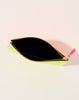 Comme des Garçons  Super Fluo Wallet Zip Pouch in Yellow and Light Orange 