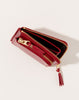 Comme des Garçons  Wallet Outside Pocket Zip Around Wallet in Red