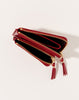 Comme des Garçons  Wallet Outside Pocket Zip Around Wallet in Red