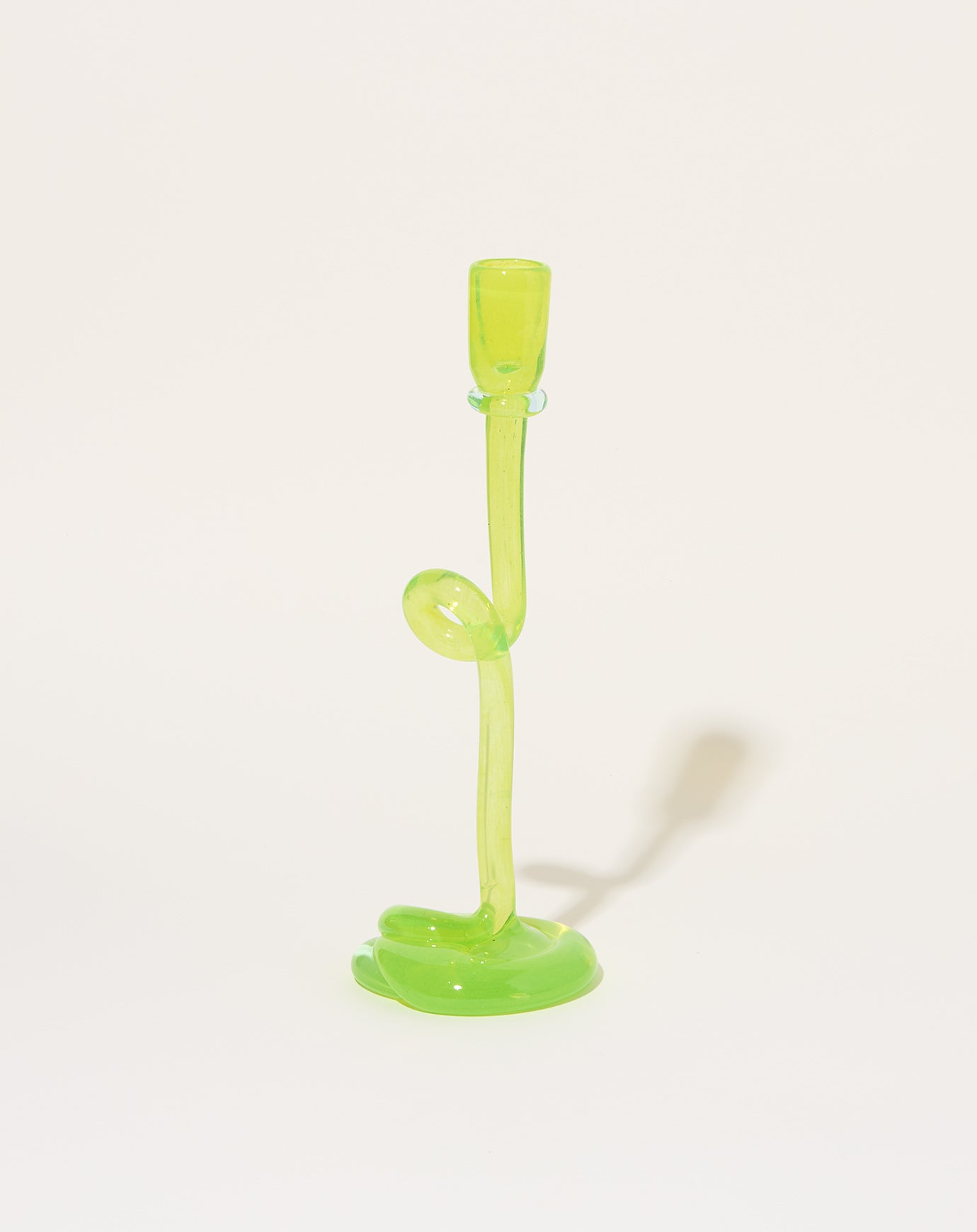 Completedworks Thaw Candlestick in Acid Green