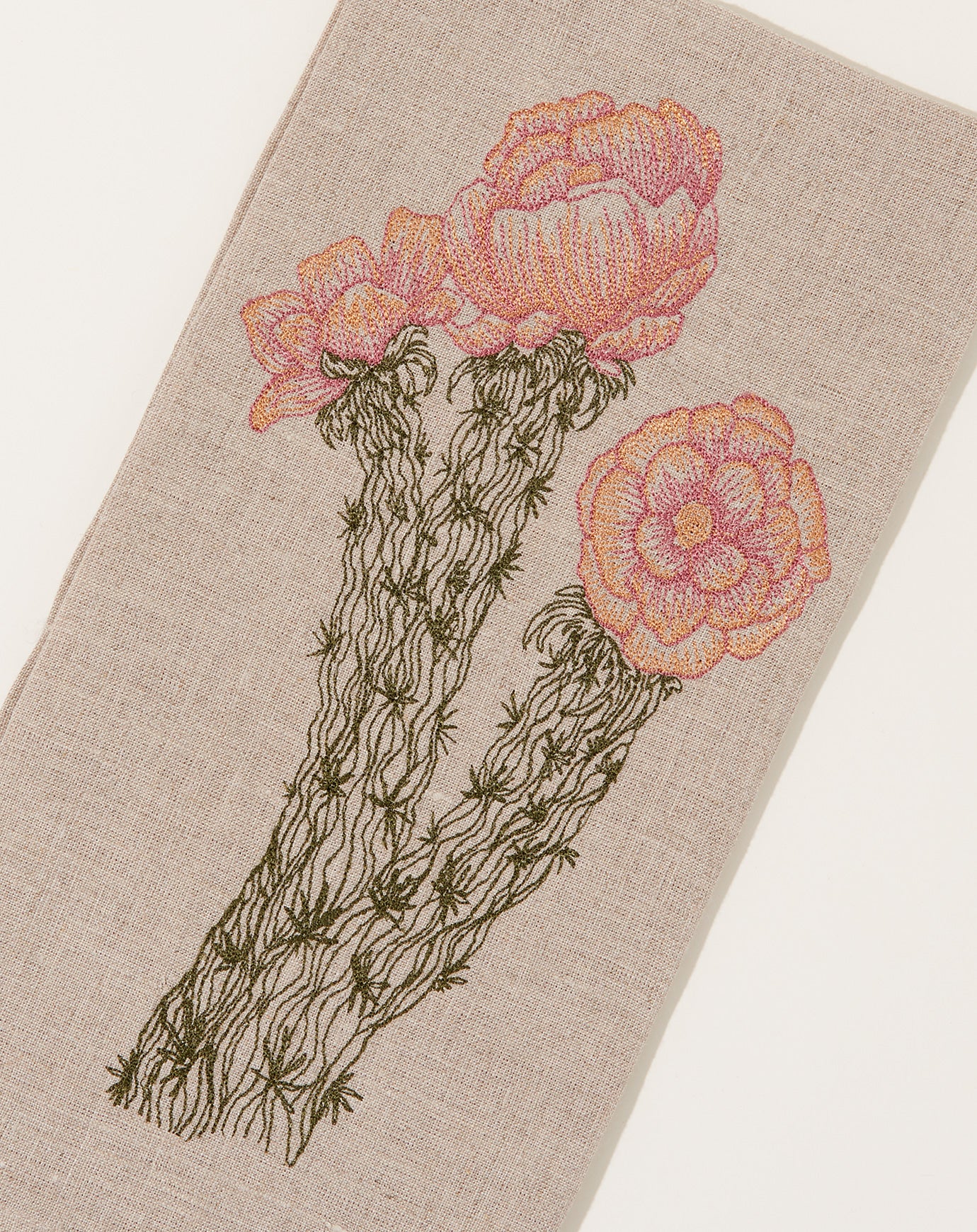 Coral & Tusk Cholla Cactus Bloom Tea Towel