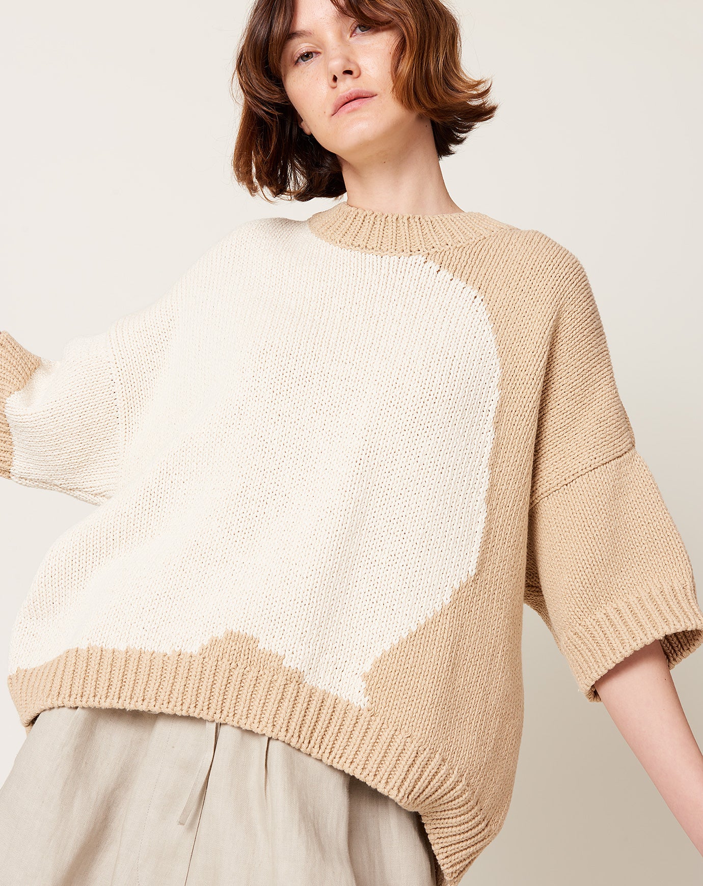 Cordera Bicolor Cotton Sweater