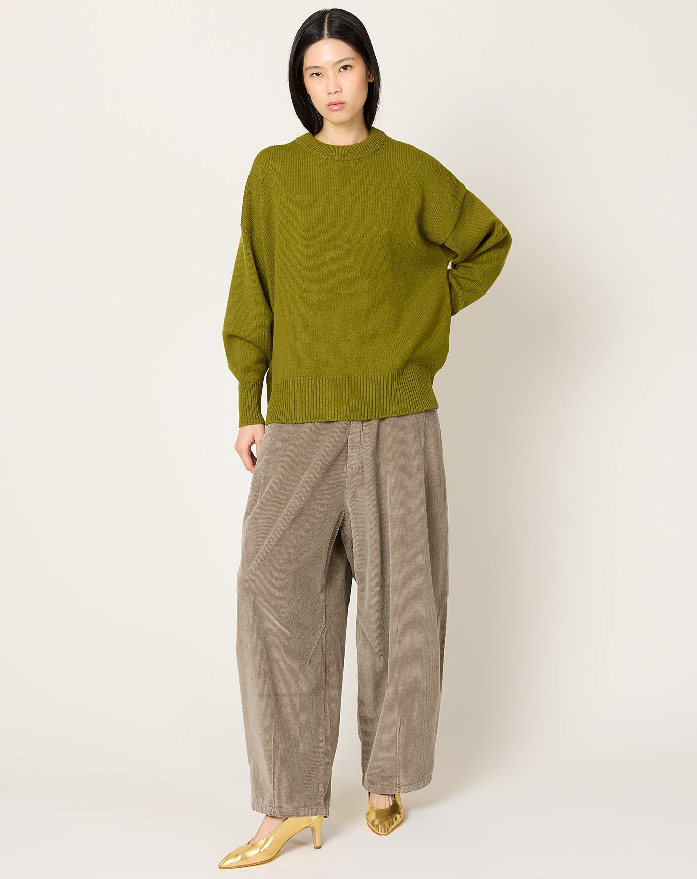 Cordera Merino Wool Oversized Sweater in Woodbine