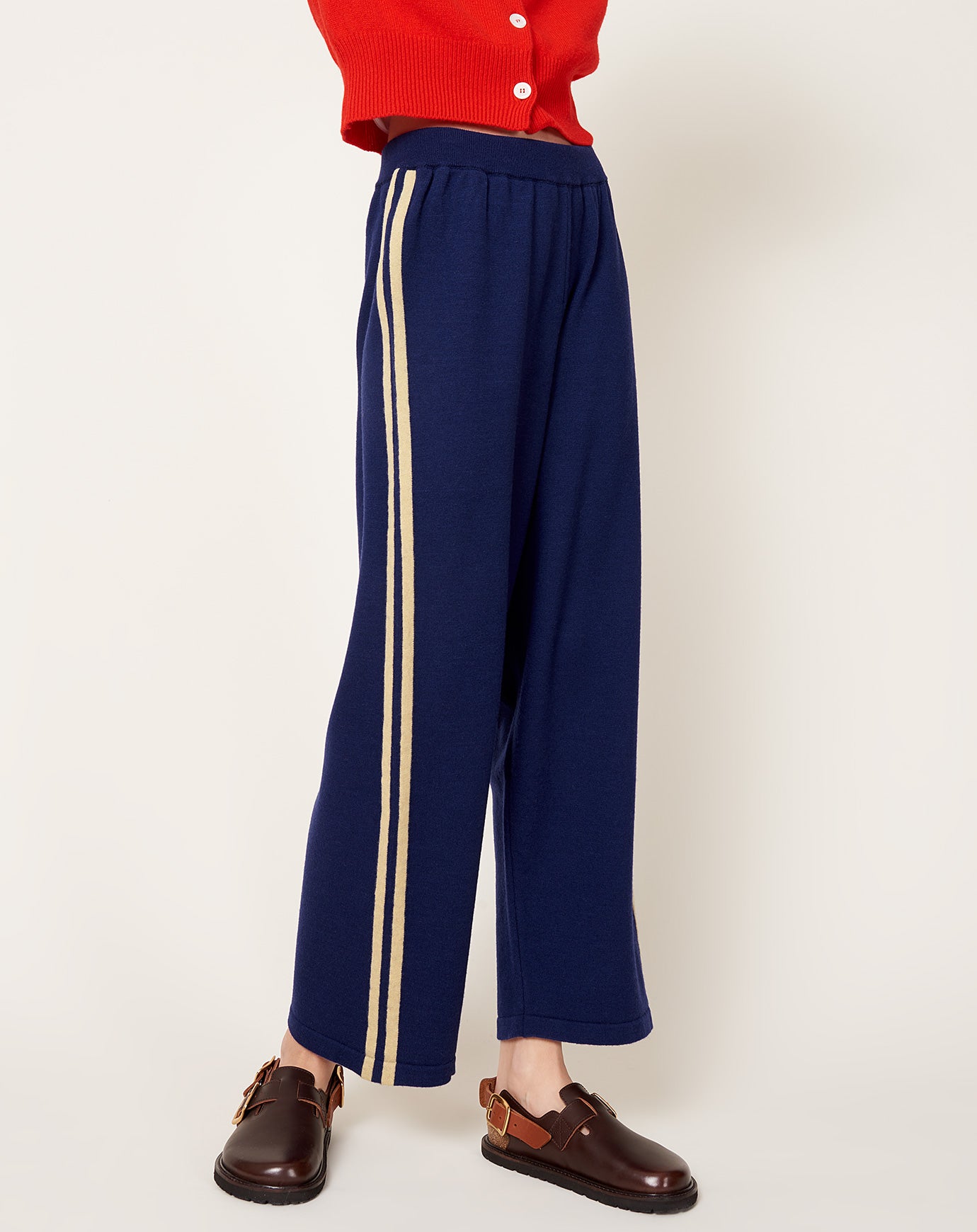 Cordera Merino Wool Pants in Prussian Blue