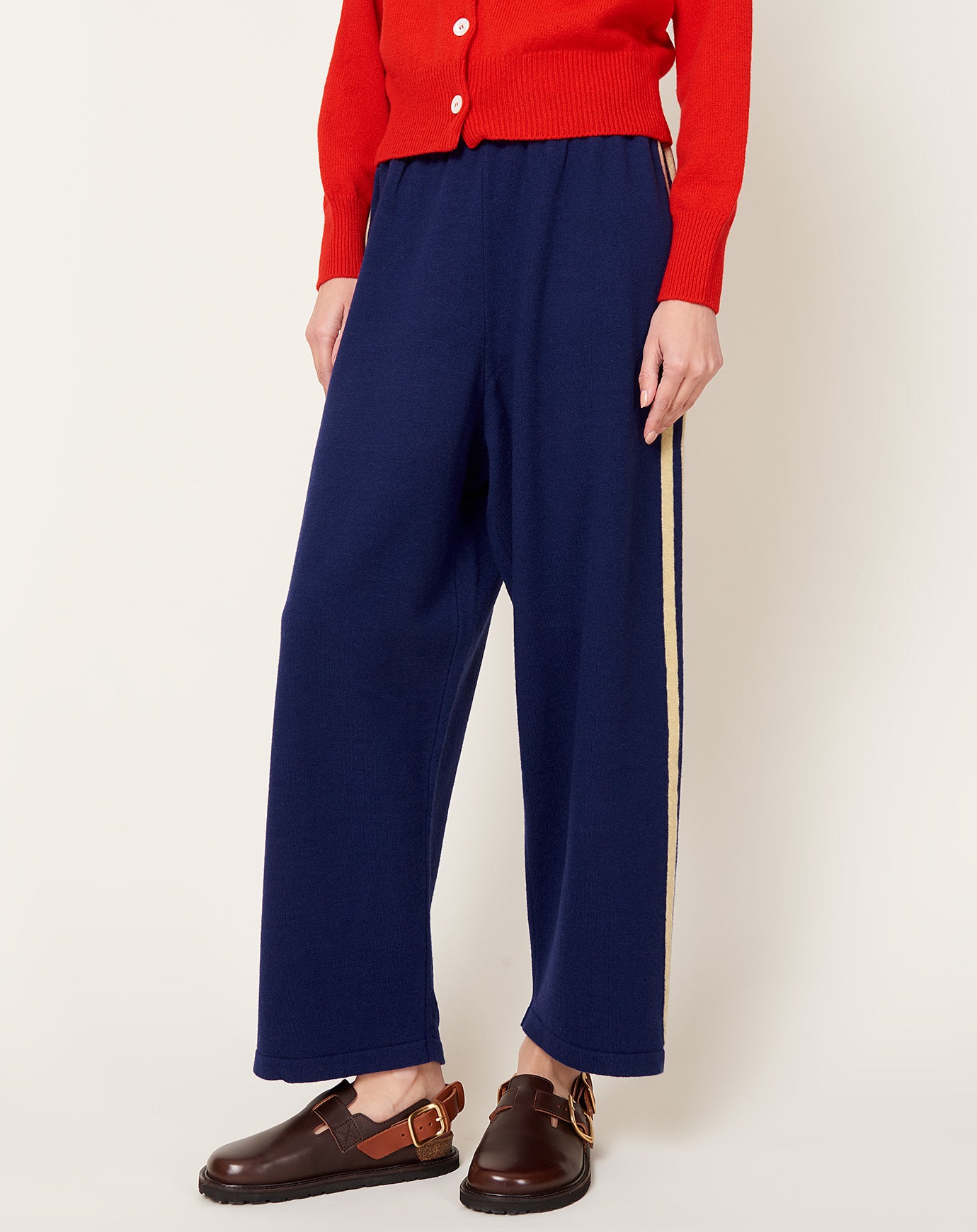 Cordera Merino Wool Pants in Prussian Blue