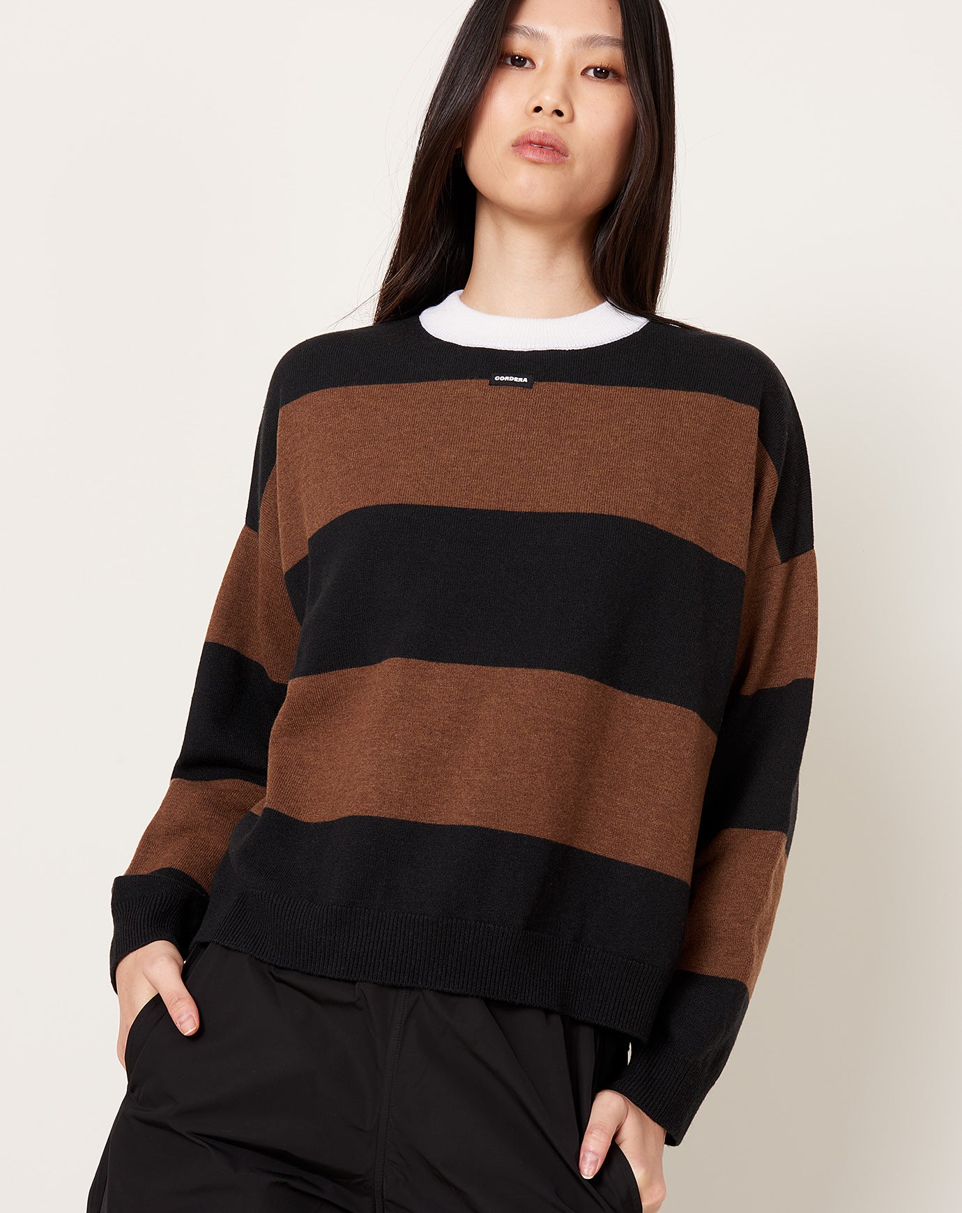 Cordera Merino Wool Striped Sweater