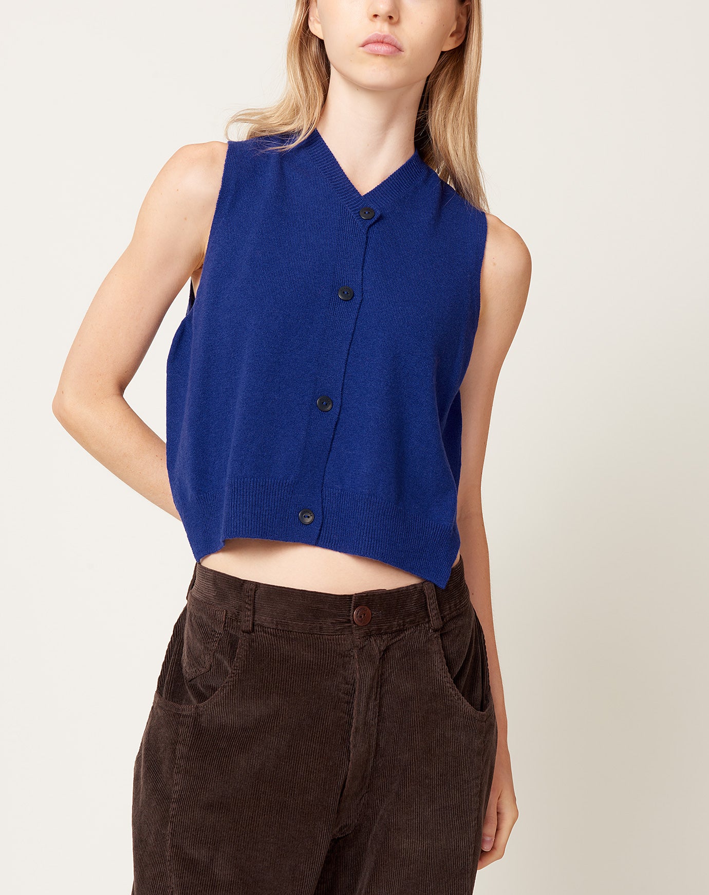 Cordera Merino Wool Waistcoat in Klein