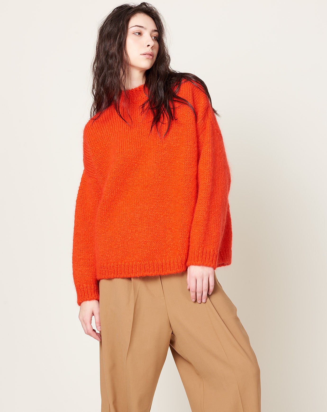 Cordera Mohair Sweater in Tangerine