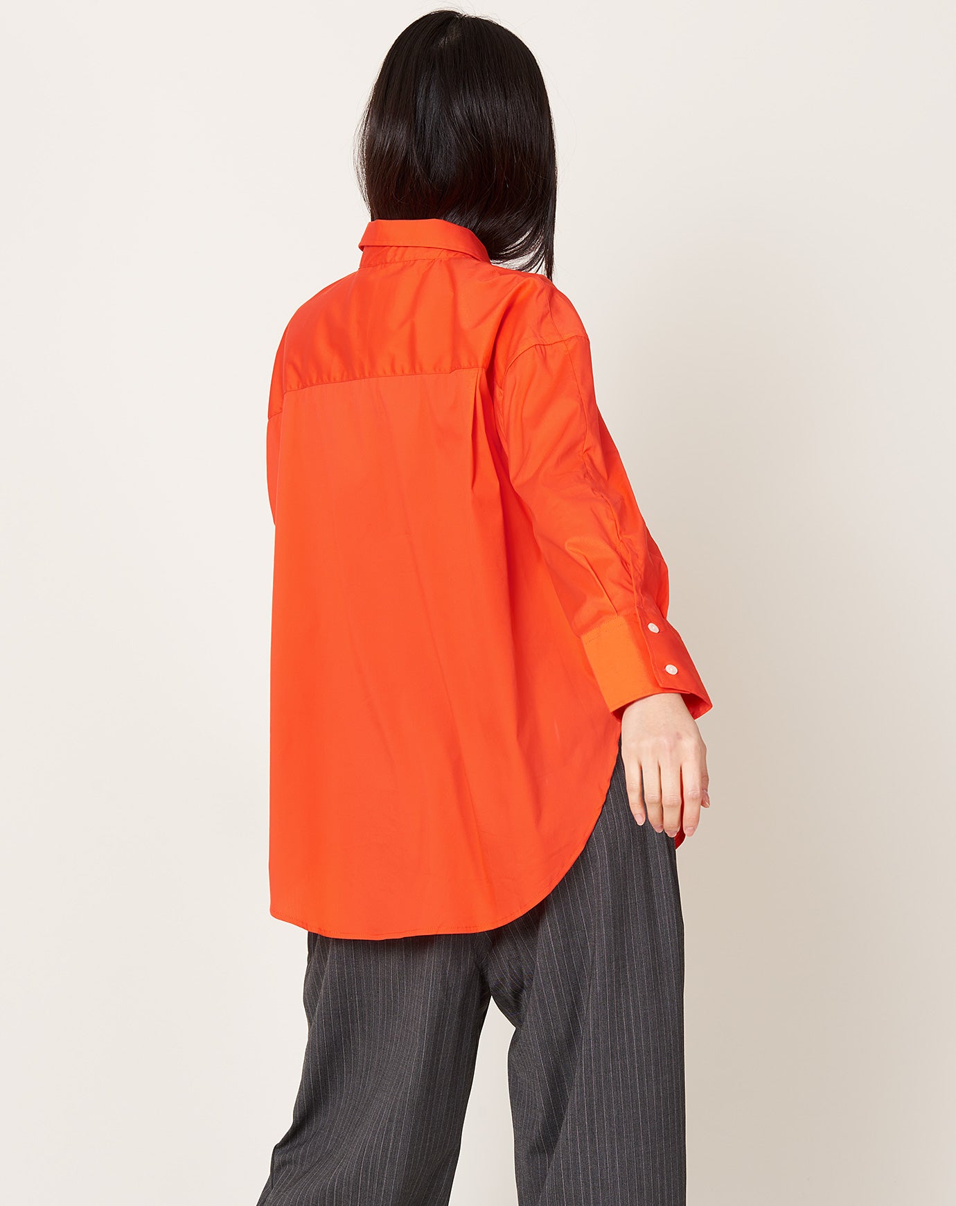 Cordera Oversize Cotton Shirt in Coral