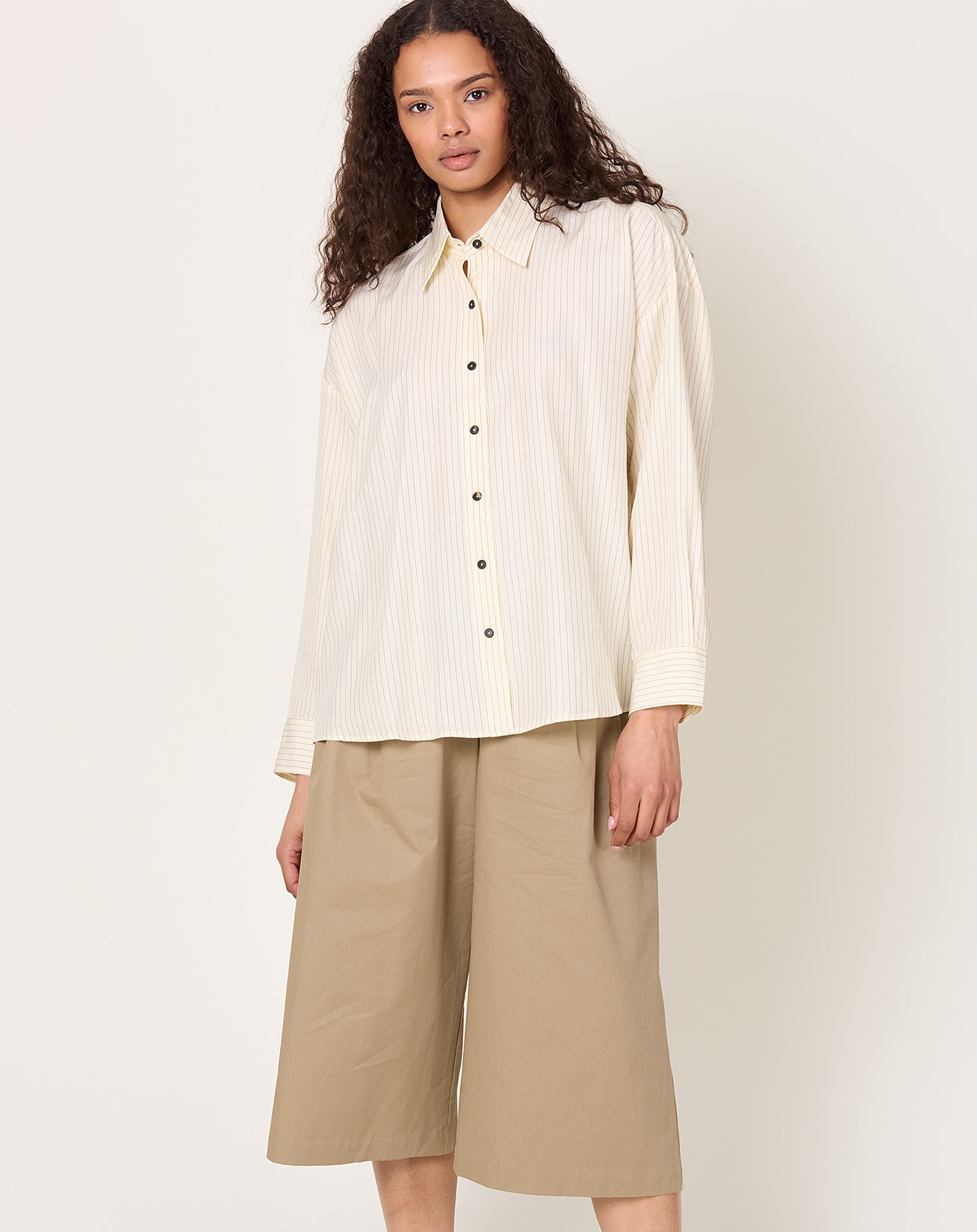 Cordera Oversized Pencil Striped Shirt