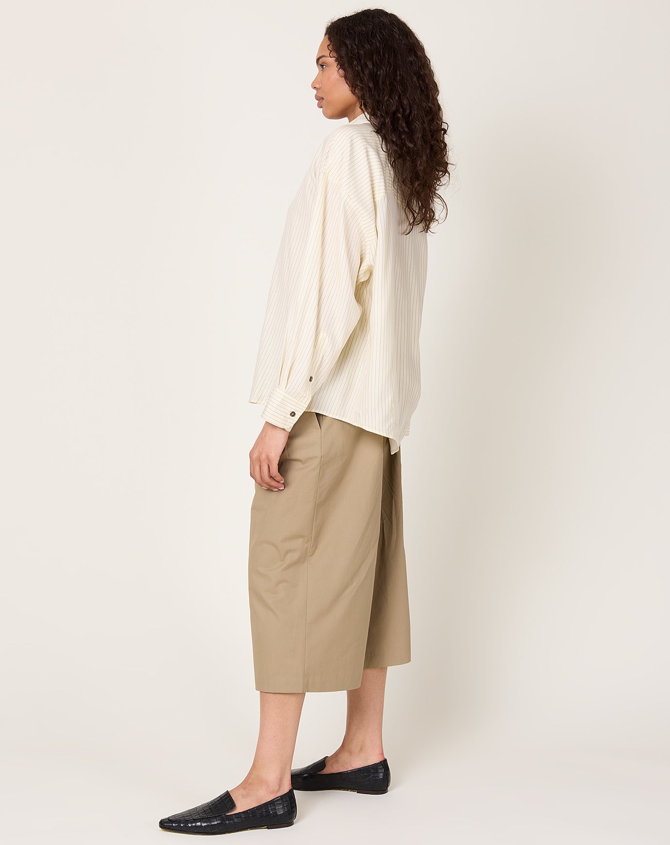 Cordera Oversized Pencil Striped Shirt