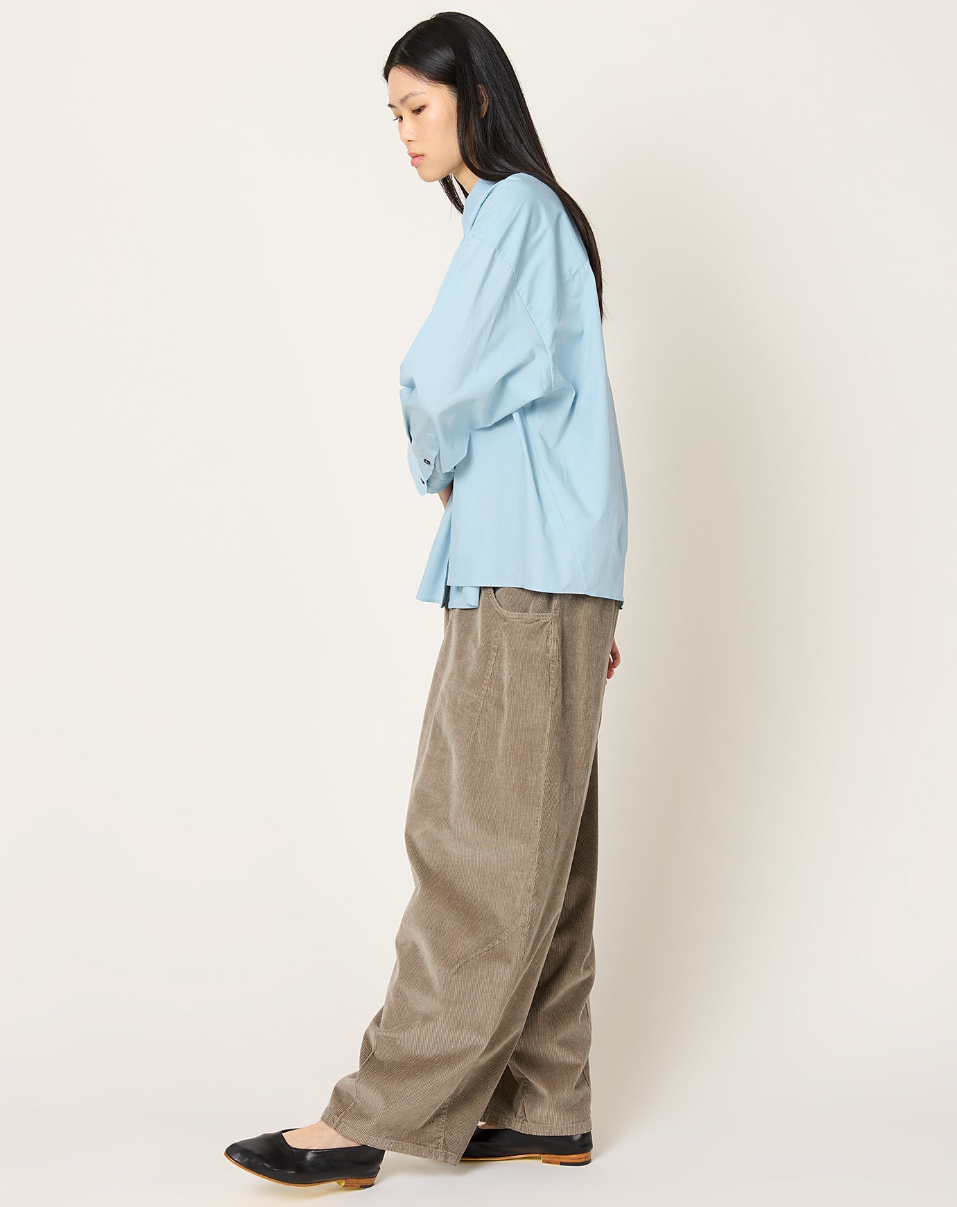 Cordera Oversized Shirt in Baby Blue