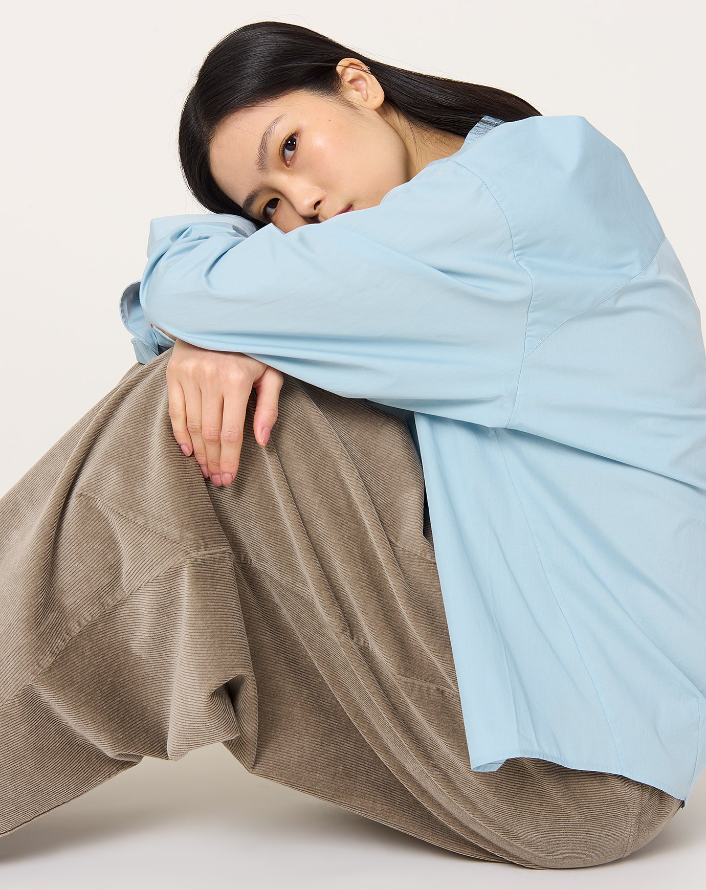 Cordera Oversized Shirt in Baby Blue