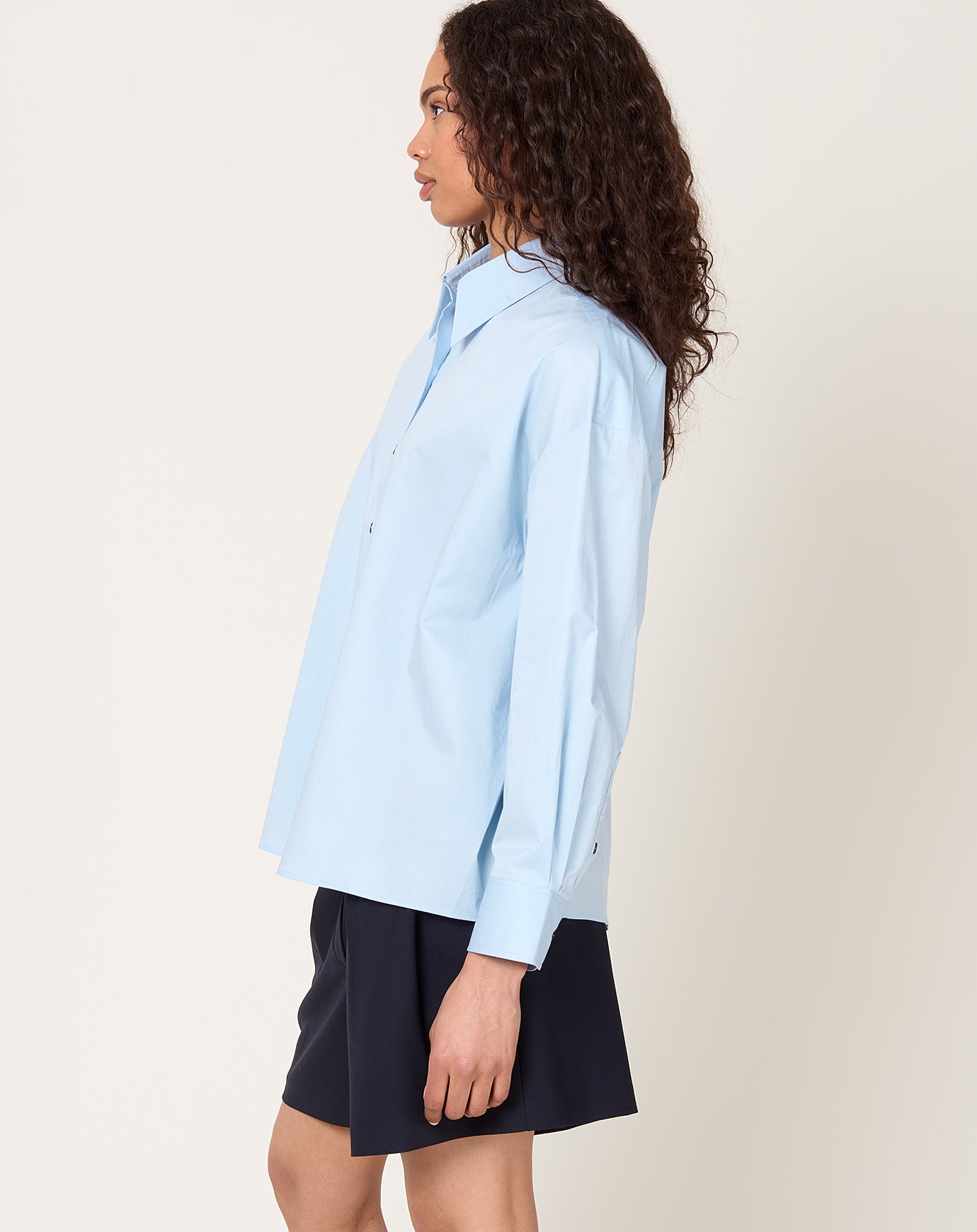 Cordera Oversized Shirt in Light Blue