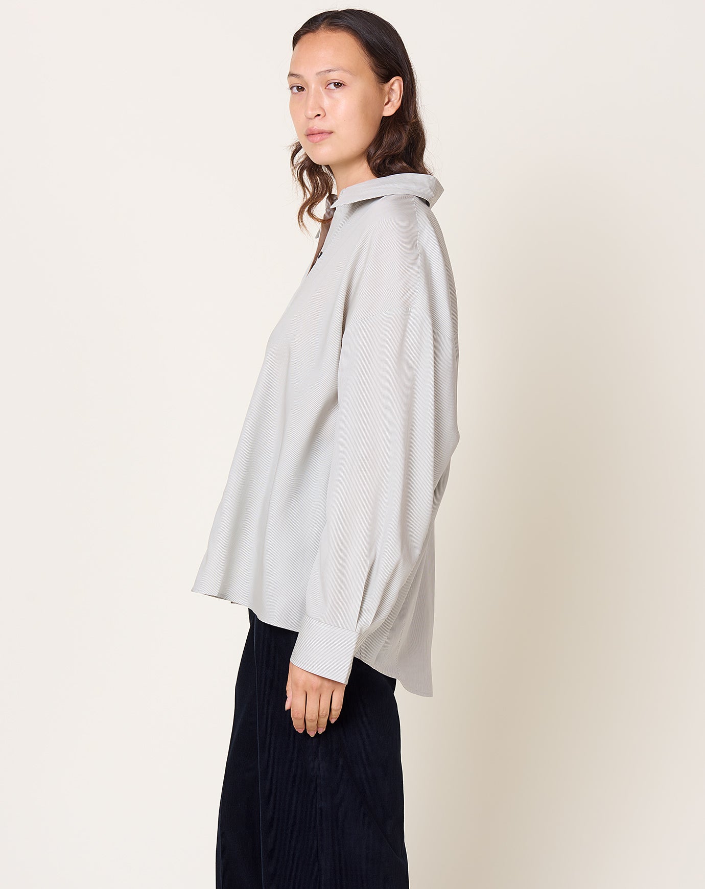 Cordera Pinstriped Oversized Shirt