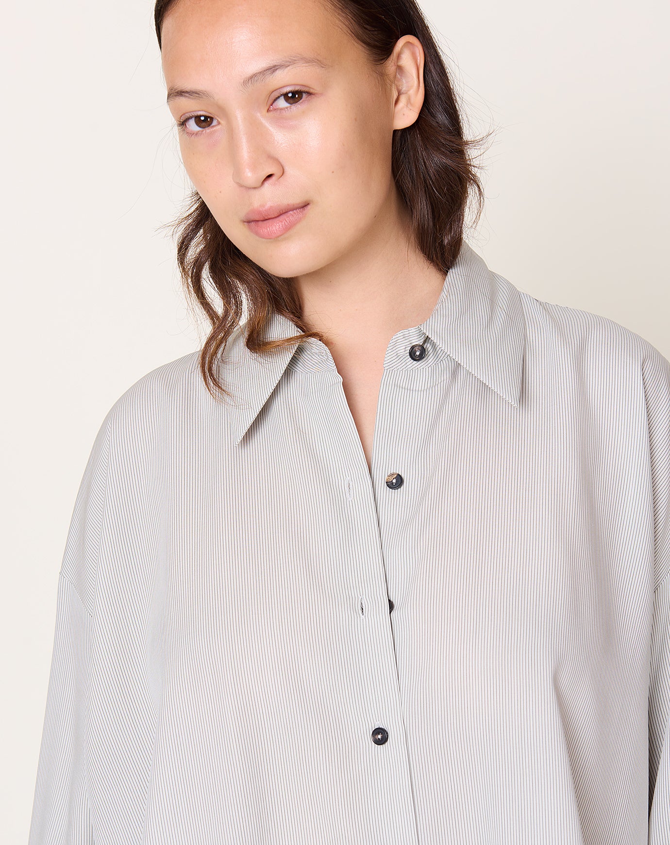 Cordera Pinstriped Oversized Shirt
