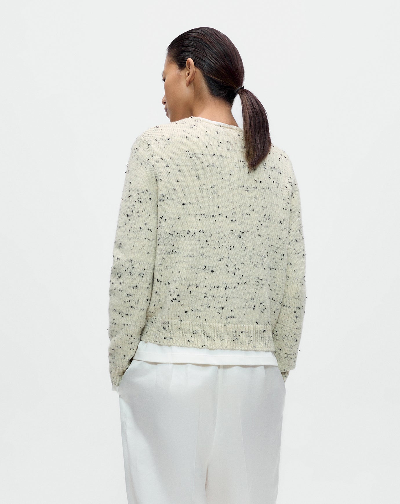 Cordera Merino Wool Flecked Cardigan