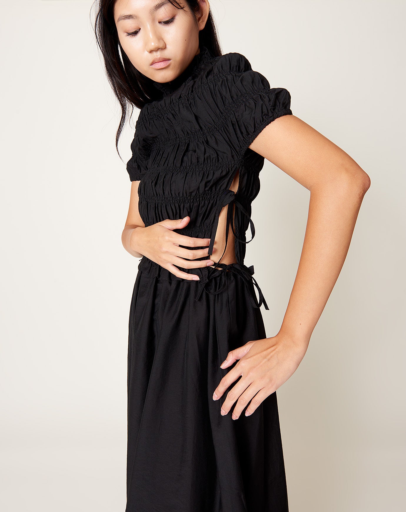 Cordera Sculpted Dress in Black
