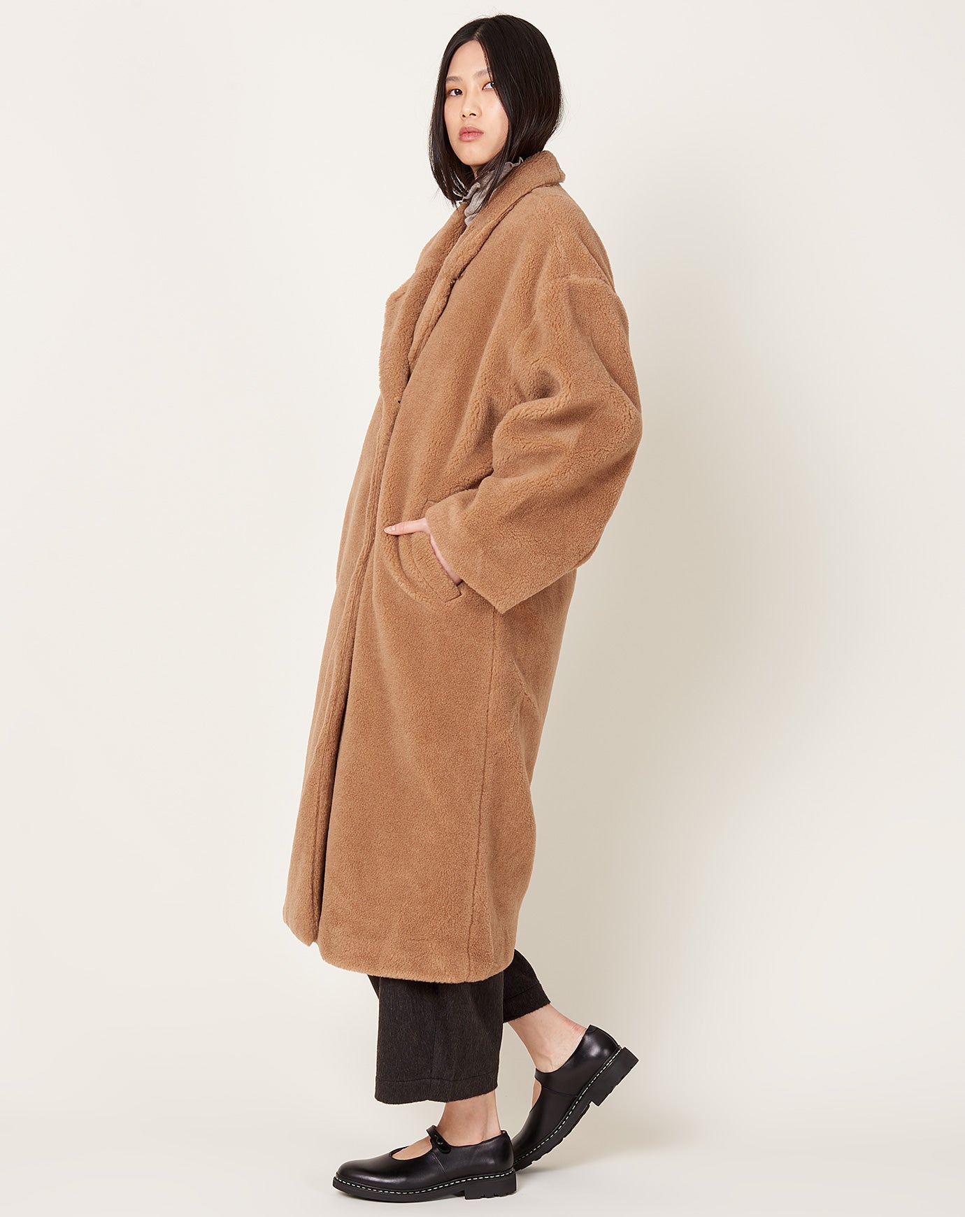 Cordera Shearling Camel Coat